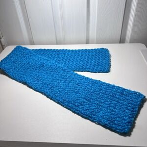 Handmade Blue Crochet‎ Child Scarf